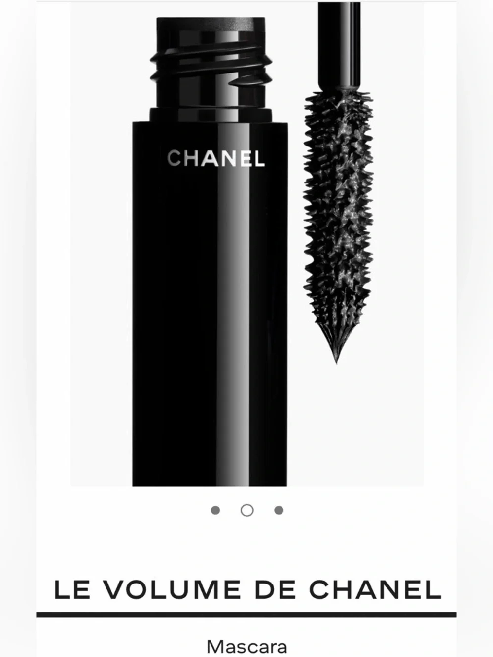 CHANEL Black Le Volume de Chanel Mascara with Chanel Chance sample